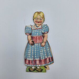 Vintage Mayer Paper Doll Girl Honorbilt Advertising 3 Inch Collectible Retro Fun